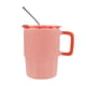 thumbnail image 4 of Paquete con 10 piezas de Taza de cerámica con tapa push y popote naranja 12.5 x 13 x 8.9, 4 of 5