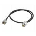 thumbnail image 4 of Cable UHF de cobre de alta calidad para radioaficionados, cable coaxial flexible duradero de baja pérdida con impedancia de 50 ohmios, conector PL-259 resistente al agua para conmutador de antena, 4 of 5