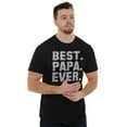 thumbnail image 5 of Best Papa Ever World's Coolest Dad Men's Graphic T Shirt Tees Brisco Brands S, 5 of 5