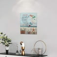 thumbnail image 5 of Butterfly Wall Art Beach Pictures Wall Decor Coastal Canvas Butterflies Inspirational Quotes Painting Prints Framed Artwork for Bedroom Living Room Bathroom Ready to Hang 12"x16", 5 of 6
