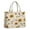 Yellow Brown Green, variant on Large Capacity Tote Bag,Green Sunflower Leaf Pattern Handbag Fashion Luxury Tote Bag,15.7"x13"x 5.1" Inches,Laptop Compatible