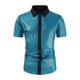 thumbnail image 1 of pstuiky camiseta de hombre, Suéter deportivo informal elástico de color liso para hombre, cuello redondo y manga corta camisetas de hombre m, 1 of 6