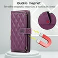thumbnail image 5 of Nalacover for Google Pixel 6a 6.1 inch Premium PU Leather Crossbody Case with Shoulder Strap & Wrist Strap,Shockproof Magnetic Flip Kickstand Credit Card Slots Zipper Wallet Phone Case,Darkpurple, 5 of 12
