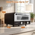 thumbnail image 3 of Costway Pizza Oven for 12" Pizzas with 6 Presets & 2-Min Rapid Baking Heats up to 750℉, 3 of 10