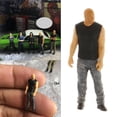 thumbnail image 2 of 1:64 Model Miniature Figure People Street Building Layout For Matchbox/fire Wheel/siku - Black-a, 2 of 5