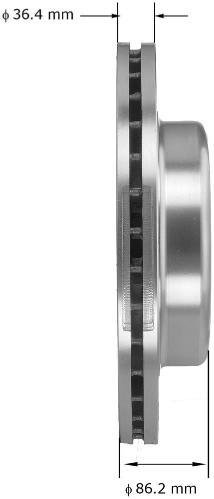 Bendix PRT5345 Premium Brake Rotor