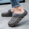thumbnail image 2 of YLYL Mens Womens Clogs Winter Fleece Breathable Walking Garden Shoes Warm Non-Slip Mule Footwear, 2 of 7