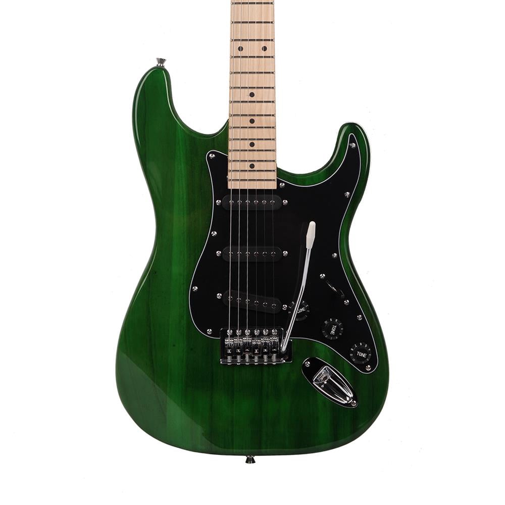Glarry 40" Beginner 6 Stings Electric Guitar w/ 20W Amp and More,Green