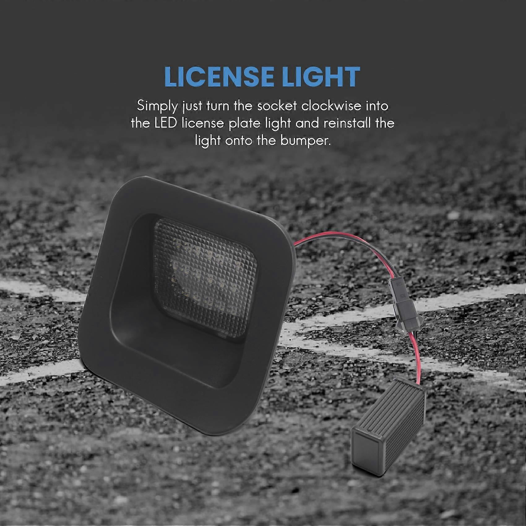 Smoke Car Rear License Plate Lights LED License Number Plate Lights For Dodge Ram 1500 2500 3500 2003-2018