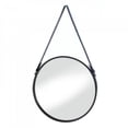 thumbnail image 1 of Miroir Suspendu avec Sangle en Similicuir, 1 of 2