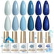 thumbnail image 1 of Esmalte de uñas en gel Born Pretty Blue, juego de 6 colores con purpurina, 1 of 8