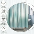 thumbnail image 4 of Blue Abstract Grunge Shower Curtain Rustic Old Retro Texture Grain Pattern Shower Curtains for Home Bathroom Bathtubs Hotel Polyester Waterproof Fabric with Hooks 84x72 Inches Inches, 4 of 6