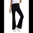 thumbnail image 2 of Leggings de Yoga de Mezclilla Ajustados con Bolsillos y Cintura Alta para Mujer Negro XXL, 2 of 7