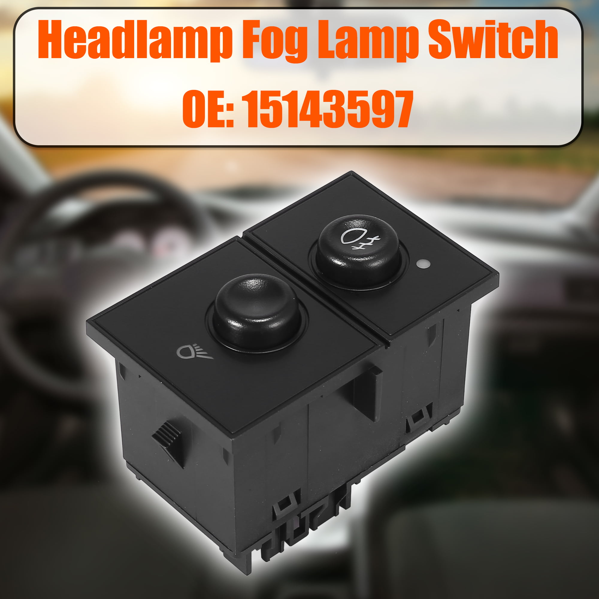 X AUTOHAUX Car Headlight Switch Headlamp Fog Lamp Switch Control 15143597 for Chevrolet Silverado 1500 2500 HD