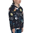thumbnail image 5 of Kdxio Space Pattern Kids Boys Girls Zip Up Hoodie 3D Printed Hooded Sweatshirt Hoody Coat with Pocket 7-12 Y-Small, 5 of 6
