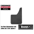 thumbnail image 3 of Heavy Duty Black Rubber Mudflaps 10x18 Inch (Teardrop Style), 3 of 3