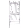 thumbnail image 2 of Ettsollp Dollhouse Chair Realistic Looking Rust-proof Alloy 1 :12 Dollhouse Miniature Simulation Metal Table Chair Birthday Gift, 2 of 8