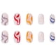 thumbnail image 5 of Uñas postizas Rainbow Wave Medium Almond para mujeres y niñas: juego de adhesivos de cobertura total, 5 of 5