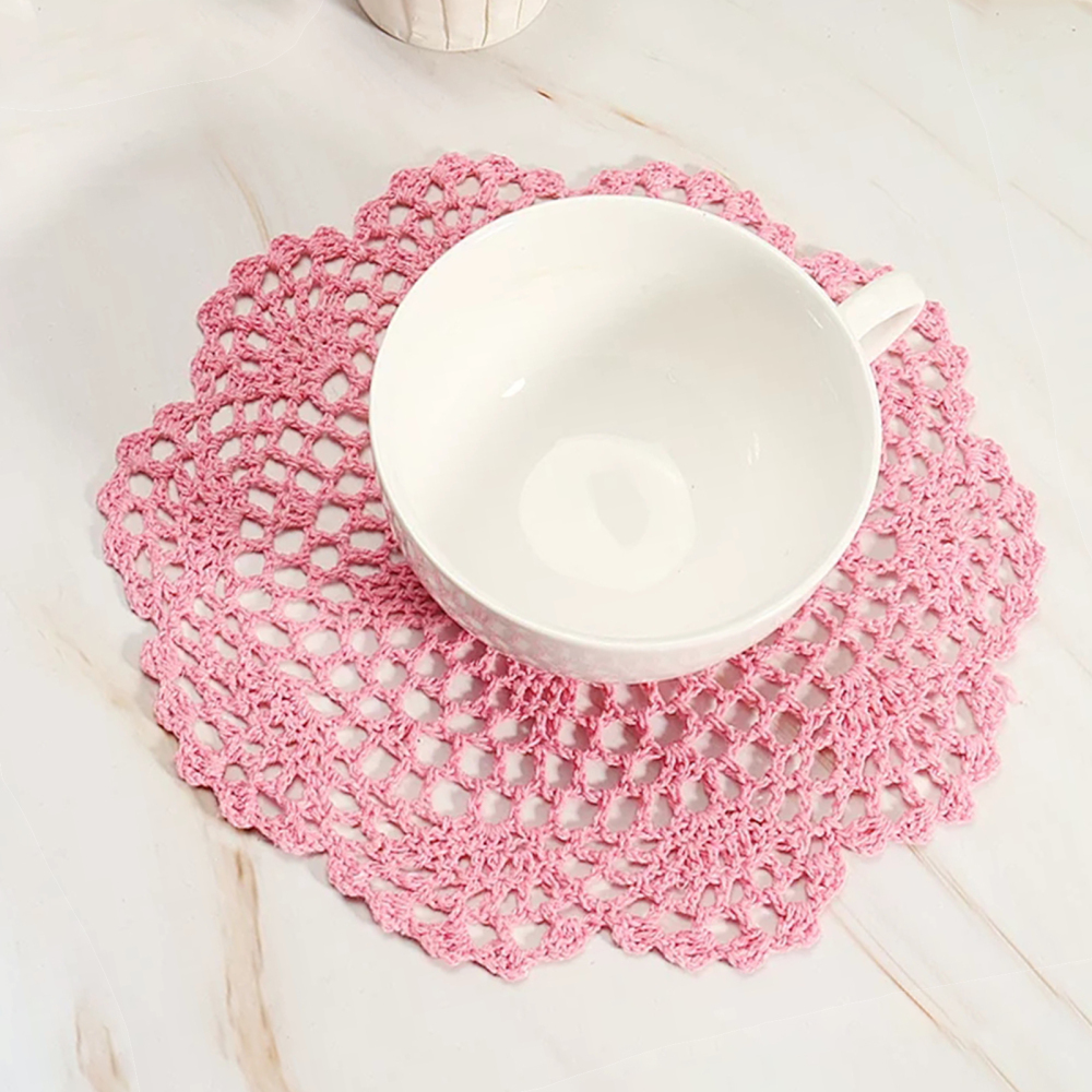 Crochet Table Placemats Handmade Crochet Cotton Lace Doilies Table Mat Centerpieces for Dining