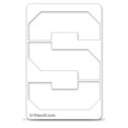 thumbnail image 3 of NCAA Michigan State Spartans Collegiate 'S' Multi-Purpose Stencil, 3 of 3