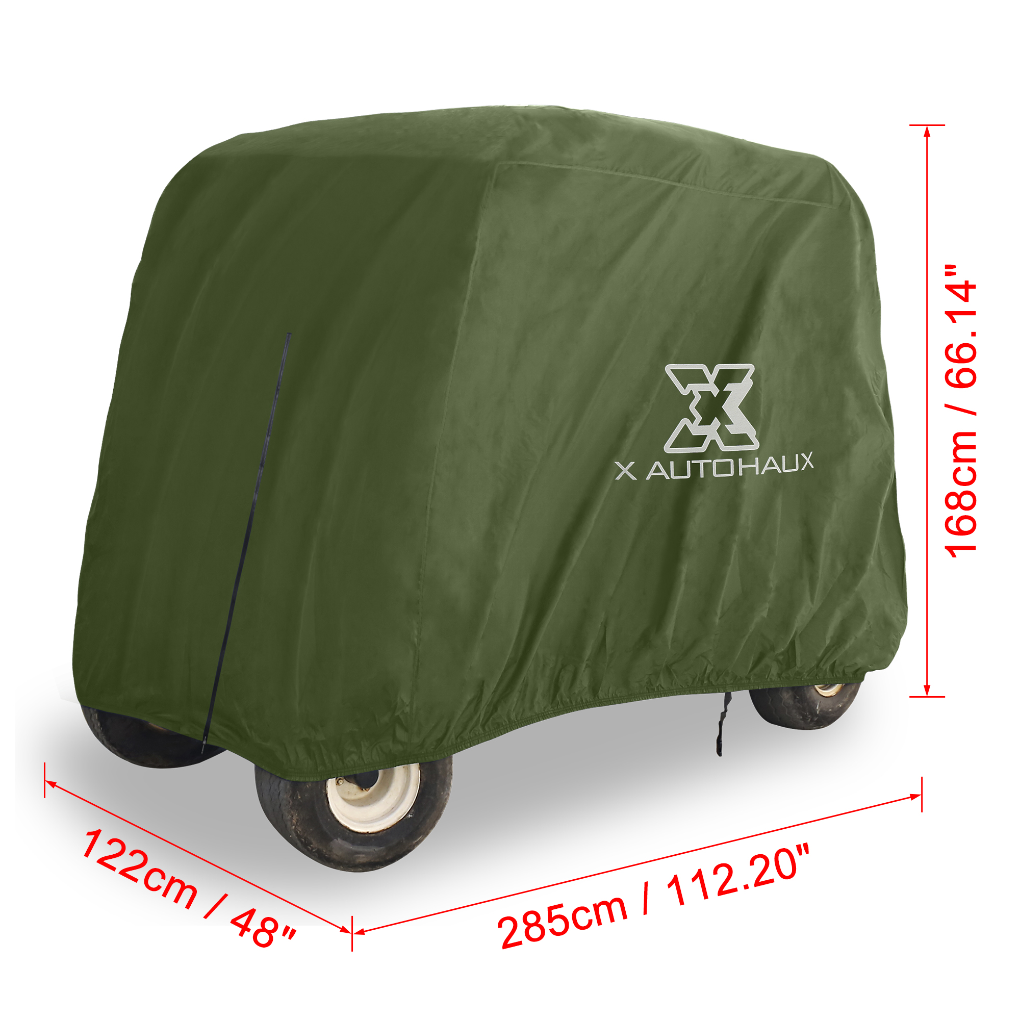 Unique Bargains Waterproof Dustproof Outdoor Golf Cart Protective Sun Rain Cover Green L