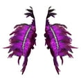 thumbnail image 2 of GZWYHT Shawl Wraps,Shawl Feather Pearl Decorative Shawl Festival Party Costume Accessories For Masquerade Show Scarves for Women Lightweight,Clearance,Shawls And Wraps Purple, 2 of 3