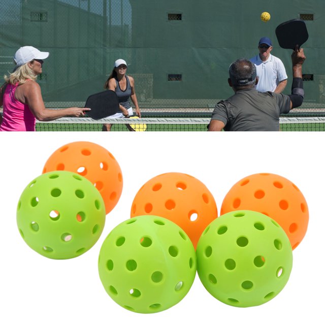 Plastic Ball Set, 40 Holes Outdoor 6pcs Higher Strength High Elasticity For Experienced Players For Playing