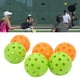 thumbnail image 4 of Bolas de Pickleball de plástico 6 piezas Soldadura por costura Naranja y Verde Estable 40 Agujeros Bolas de Pickleball al aire libre Mayor resistencia para jugar para ANGGREK Otros, 4 of 8