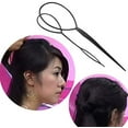 thumbnail image 5 of Ponytail Creator Plastic Loop Styling Tools Black Topsy Pony Tail Hair Braid,black,, 5 of 5