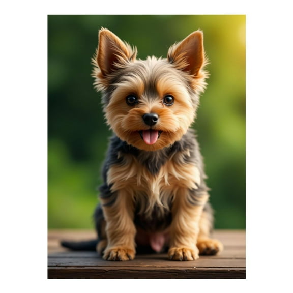 Diamond Art Kits for Adults - 5d Cute Yorkshire Terrier Portrait Diamond Painting for Adults, Diamond Art for Adults Beginners, Diamond Painting Kits for Adults for Home Wall Decor
