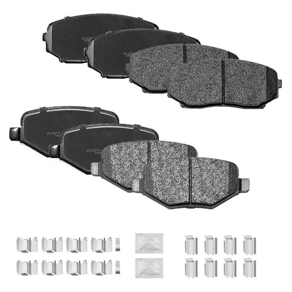 ACB ZONE 8PCS Ceramic Brake Pads for Ford Edge 2011-2014 Lincoln MKX 2011-2015, Front & Rear(D1258, D1377)