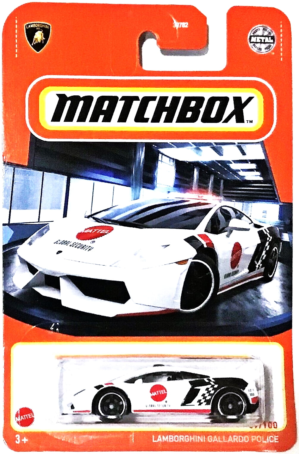 Mattel Matchbox France Serie 2021 Car Lamborghini Gallardo Police 9/12 