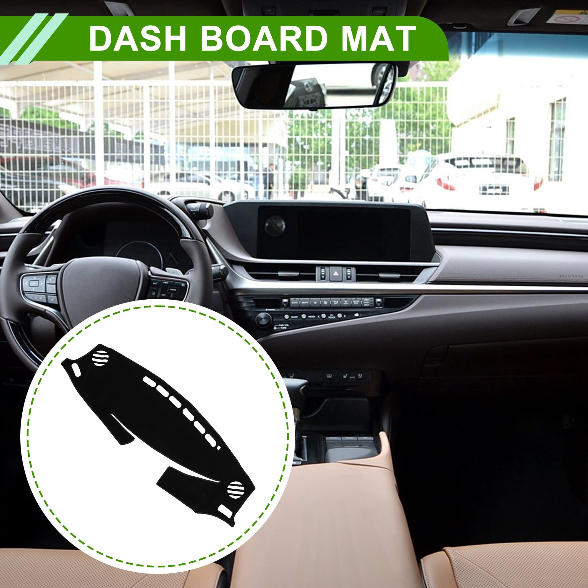 Unique Bargains Dashboard Cover for Lexus ES350 ES300h 2013-2018 Non-Slip Mat Black