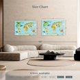 thumbnail image 4 of Elephant Stock Domestic Animals World Map Wall Art - Horizontal Canvas Wall Art - Living Room Wall Decor - Map Canvas - Beige And Gold Decor - 48" x 32", 4 of 8