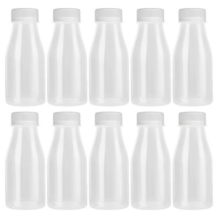 

10pcs Milk Bottles Thickened Plastic Yogurt Bottles Beverage Bottles For Party