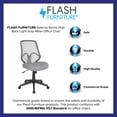 thumbnail image 4 of Flash Furniture Salerno Series High Back Light Gray Mesh Office Chair, 4 of 8