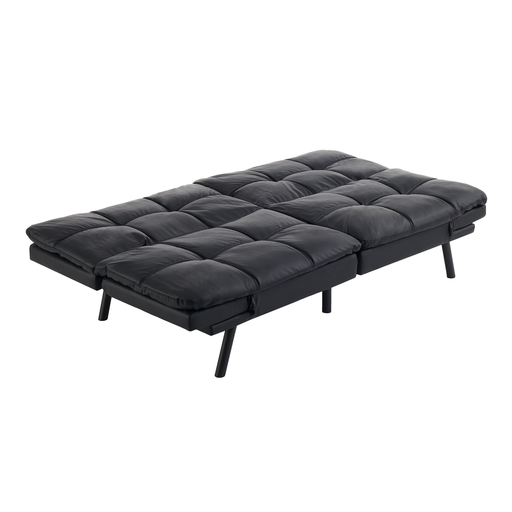 Walmart black clearance suede futon