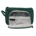 thumbnail image 3 of Bolsa de cosméticos de pana de gran capacidad, portátil, multifuncional, bolsa de maquillaje para mujeres y niñas, esmeralda, 3 of 12