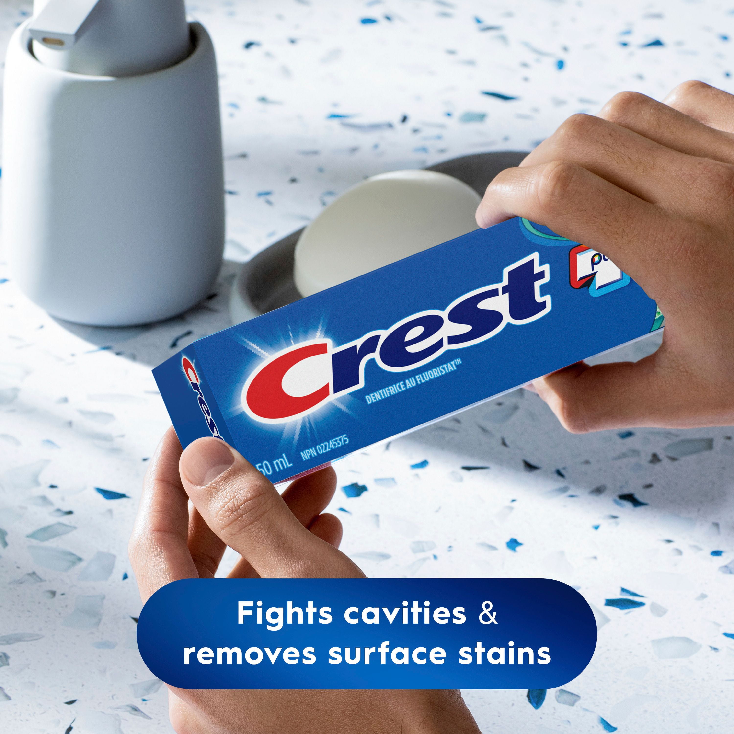 Dentifrice Crest blanchissant plus Scope, Menthe fraîcheur, 50mL