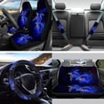 thumbnail image 2 of Jeiento Sea Turtle Car Accessories Sets 13 Pack with Car Seat Protector Steering Wheel Cover Seatbelt Covers Trash Can Rearview Mirror Cover Cup Coasters Key Chain Chapstick Holder Auto Decor, 2 of 7