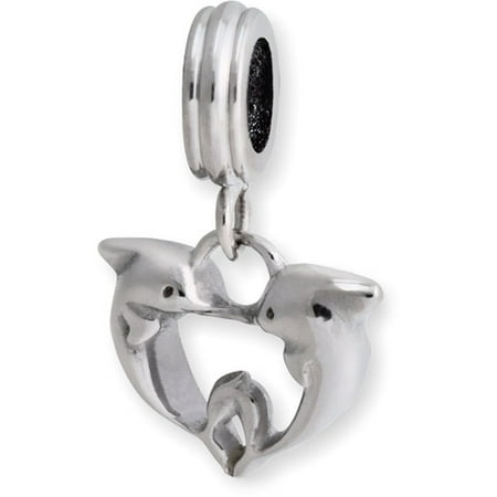 Connections from Hallmark Stainless Steel Kissing Dolphin Charm