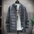 thumbnail image 3 of Cárdigan de punto para hombre, suéter grueso de moda coreana para otoño e invierno, jerséis Harajuku de alta calidad, ropa popular, abrigos, 3 of 5