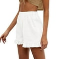 thumbnail image 3 of Ketyyh-chn99 Shorts Women Beach Shorts for Women High Waist Shorts Casual with Pocket White,2XL, 3 of 5