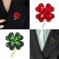 thumbnail image 2 of Necvior Four-leaf Clover for Rhinestone Brooch Elegant Silver Crystal for Rhinestone Enamel Brooch Pins Gift for Women Vintage G, 2 of 10