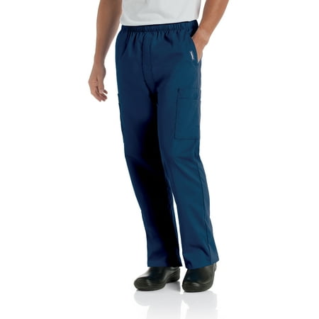

Landau Essentials Men s Comfort Seven Pocket Elastic Waist Drawstring Cargo Scrub Pant Style 8555