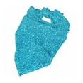 thumbnail image 5 of Bingfone Blue Glitter-Washable Dog Scarf Triangle Adjustable Puppy Bandana Bib Handkerchief For Medium Large Dog Cat, 5 of 9