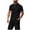 Black, variant on GERsome 2 Piece Lounge Sets for Men Quarter Zip V Neck Shirts and Shorts Casual Athletic Summer Tracksuits S-3XL
