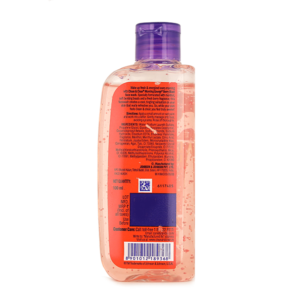Clean & Clear Morning Energy Face wash Berry Blast 100 ml