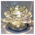 thumbnail image 3 of MYXIO Lotus Flower Multi Color Touch Control Electric Oil Warmer Wax Fragrance Lamp with LED Light Clear LE-11CL, 3 of 3