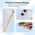 thumbnail image 3 of Compatible with iPhone Xs X Case [Magnetic Back] Slim Thin with Ring 360°Finger Stand Metal Electroplated Frame Full Body Shock-Absorption Bumper Soft Flexible Tup Mobile Covers-Purple, 3 of 16